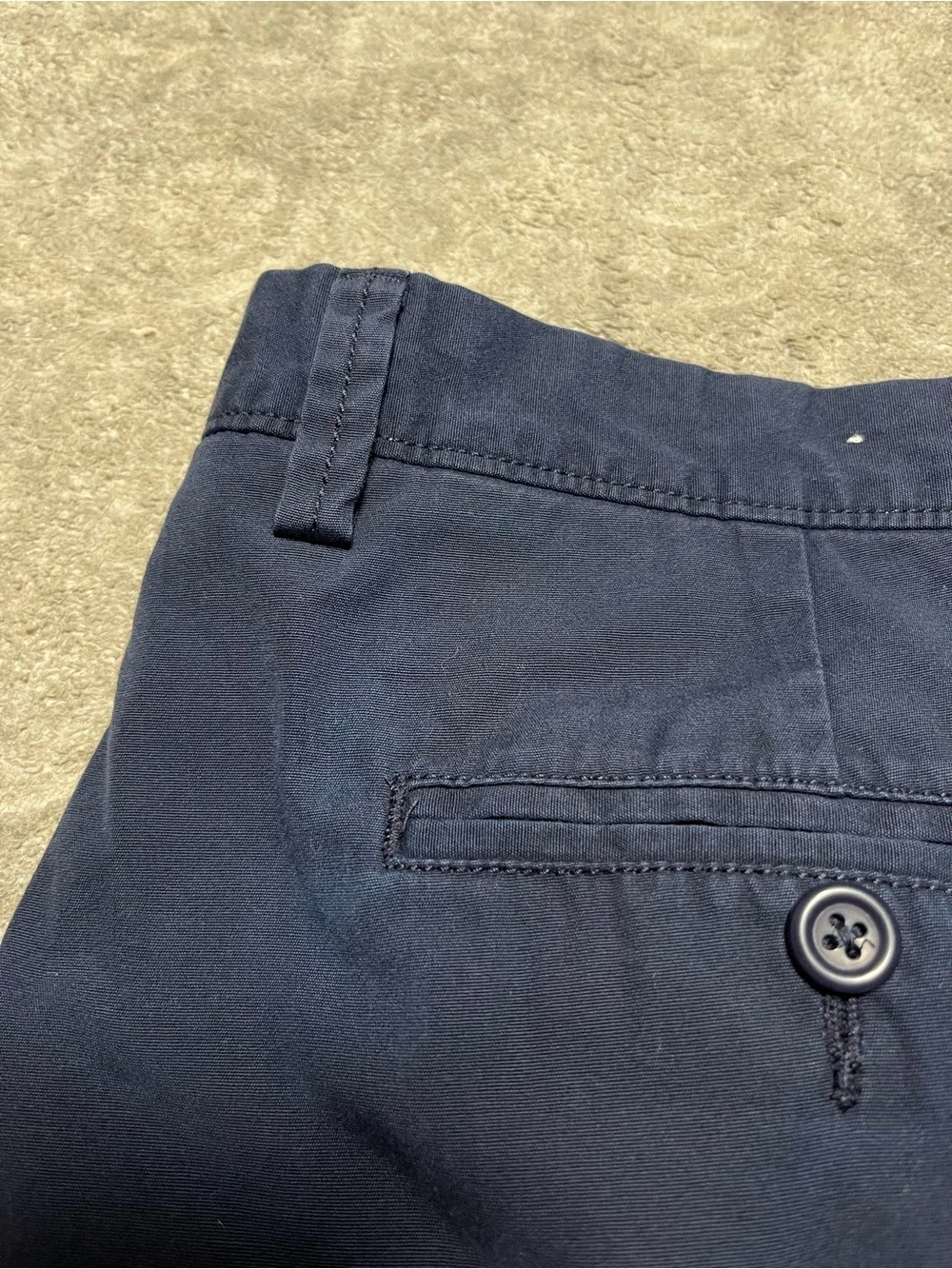 J. Crew Mens Chino Khaki Navy Shorts